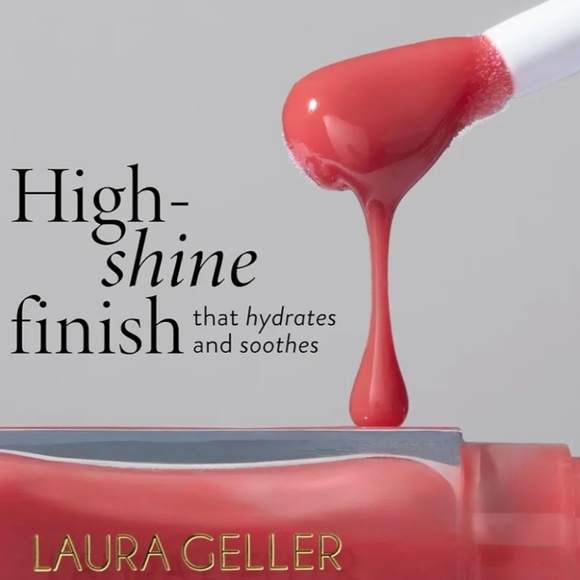 Laura Geller Fine Shine Glossy Lip Oil: Sweet Pink, 0.25 Oz, NIB - Picture 5 of 6